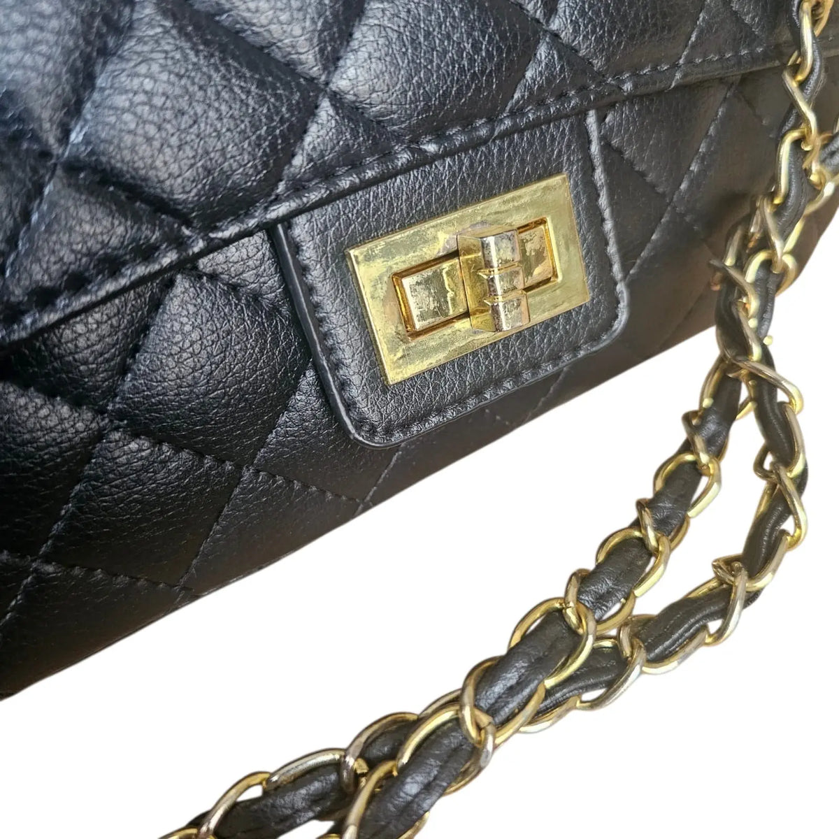 cartera negra genérica asa doble y simple