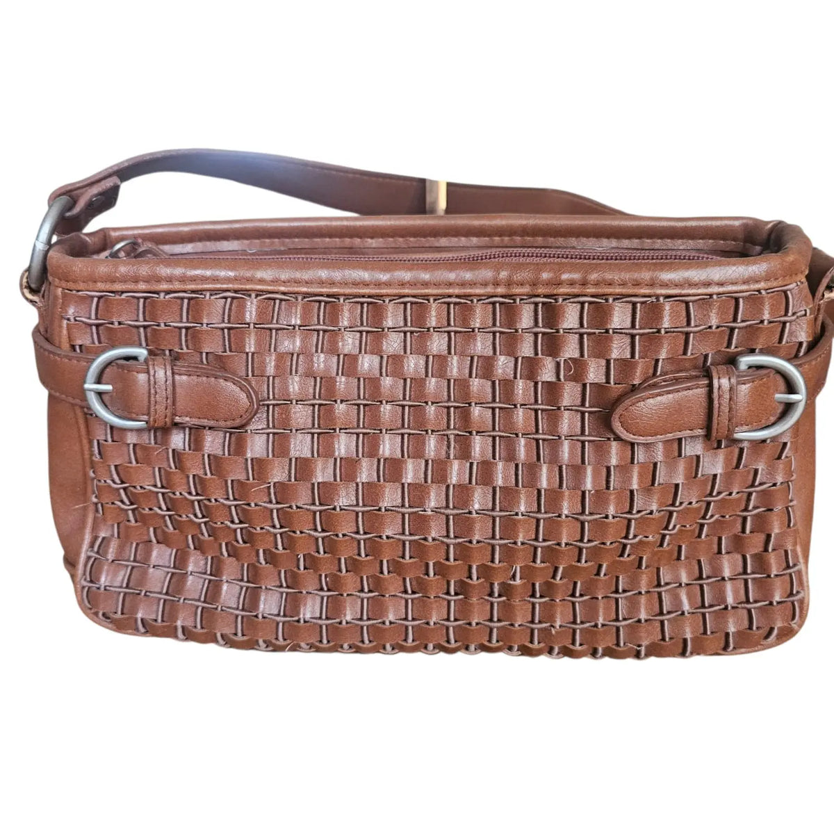 cartera trenzada café sugar reef