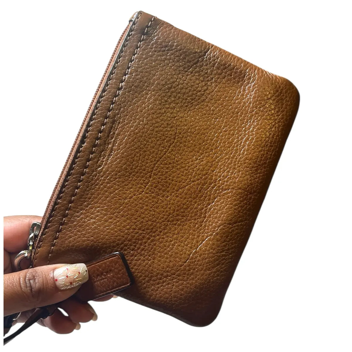 wrislet Coach cuero genuino camel