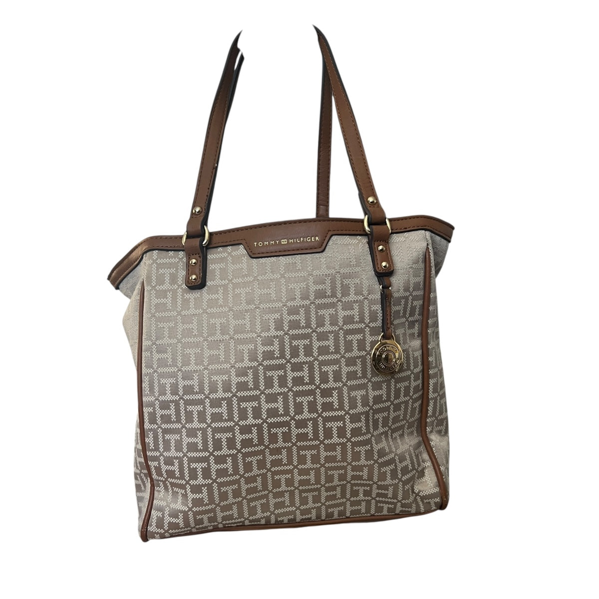 cartera Tommy Hilfiger logotipad café