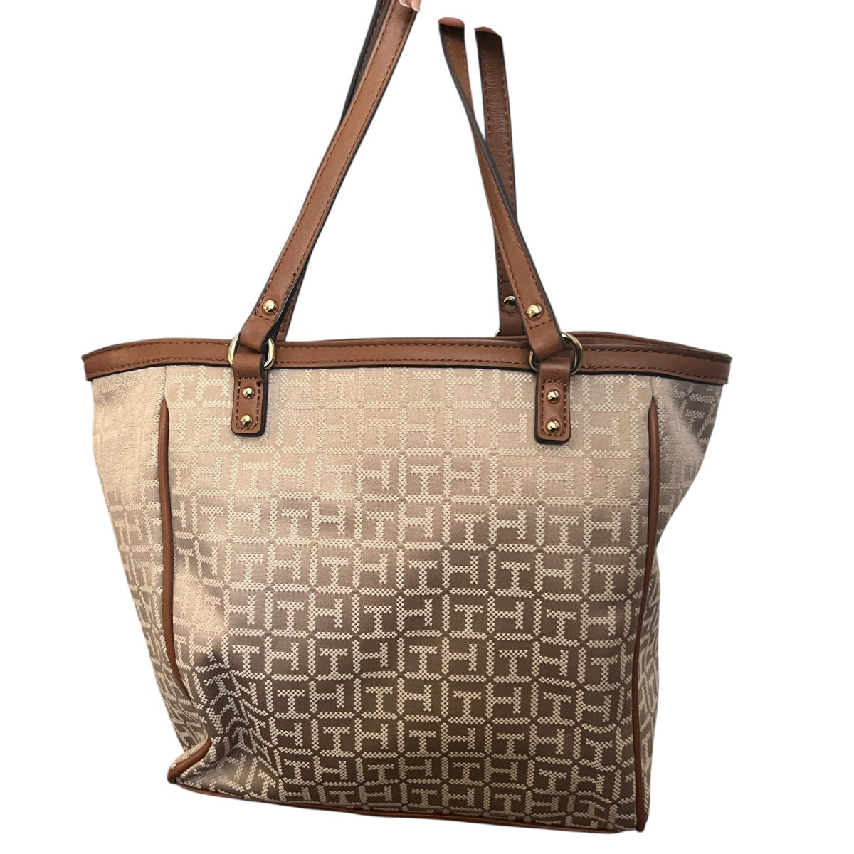 cartera Tommy Hilfiger logotipad café