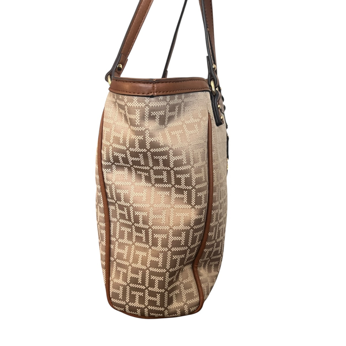 cartera Tommy Hilfiger logotipad café