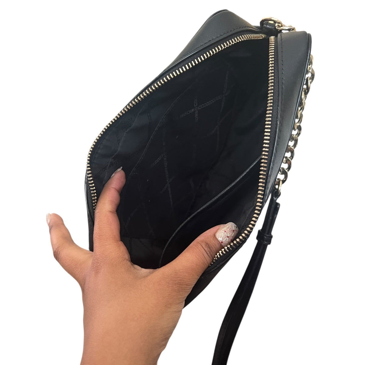 cartera crossbody Michael Kors logotipada fluor