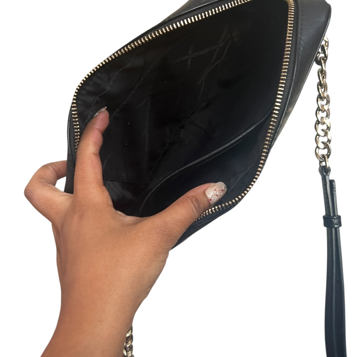 cartera crossbody Michael Kors logotipada fluor