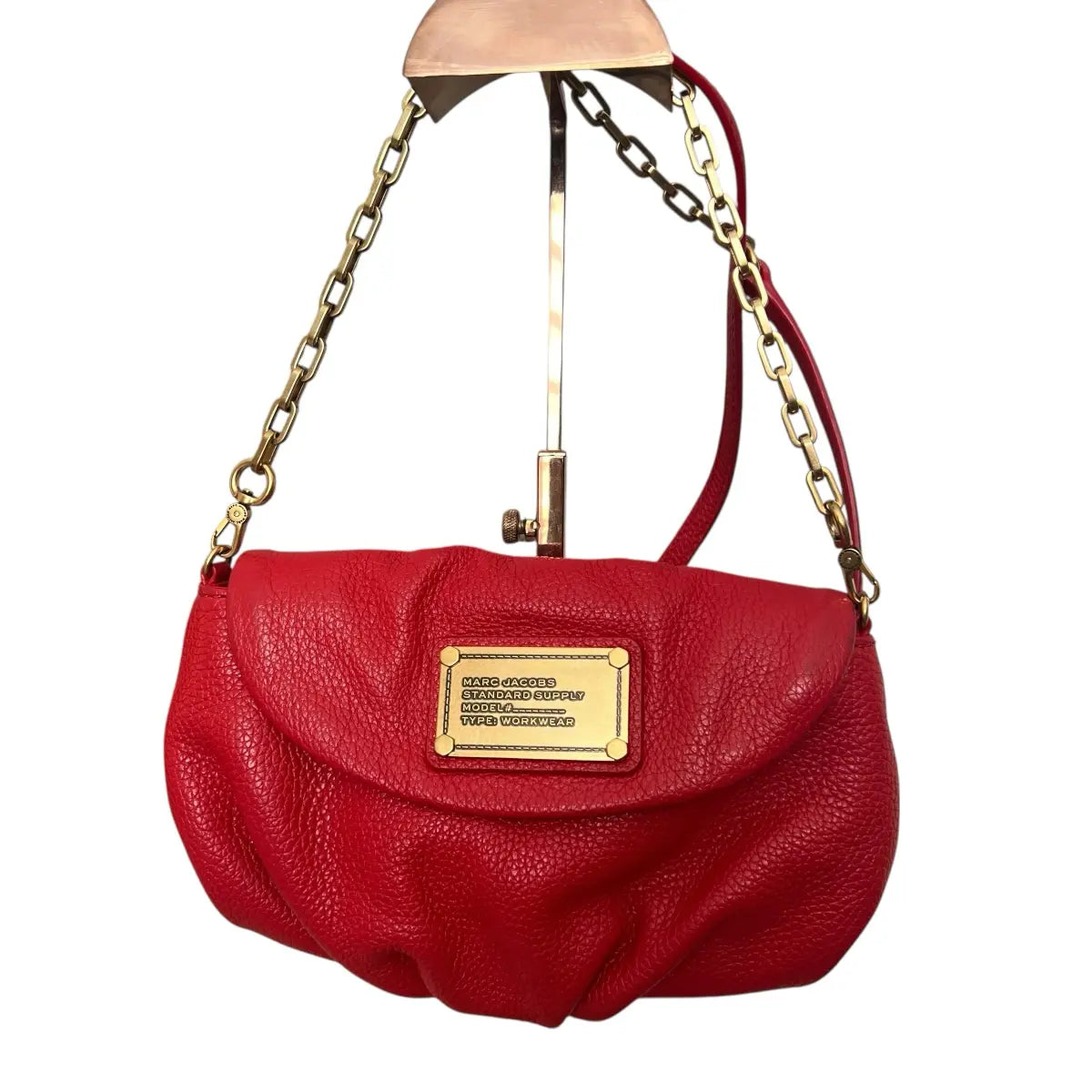 cartera crossbody marc jacobs cuero genuino rojo