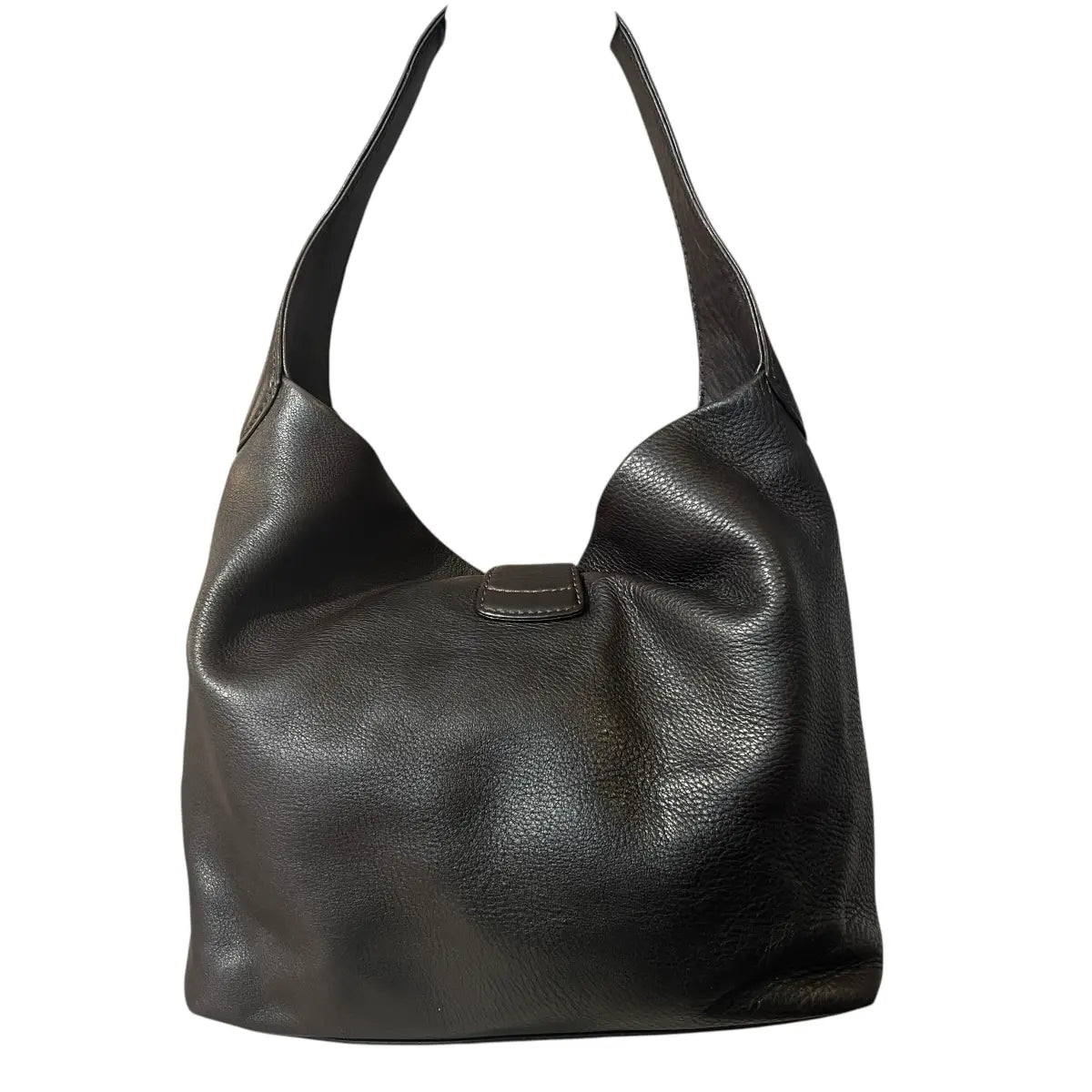 cartera Dooney & Bourke cuero genuino hobo café moro