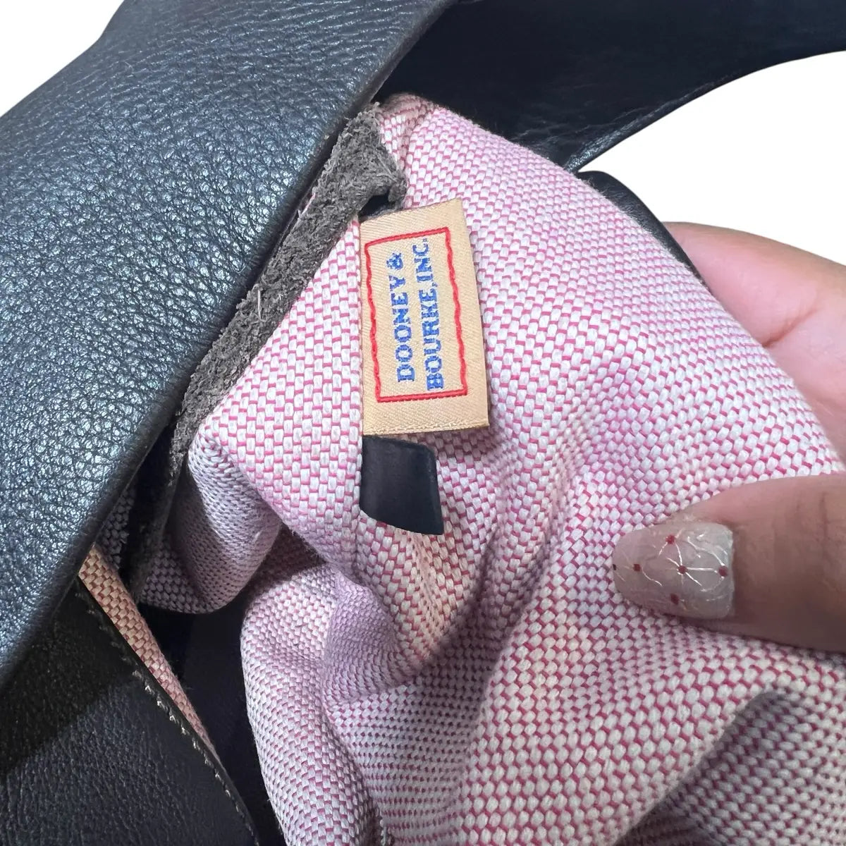 cartera Dooney & Bourke cuero genuino hobo café moro