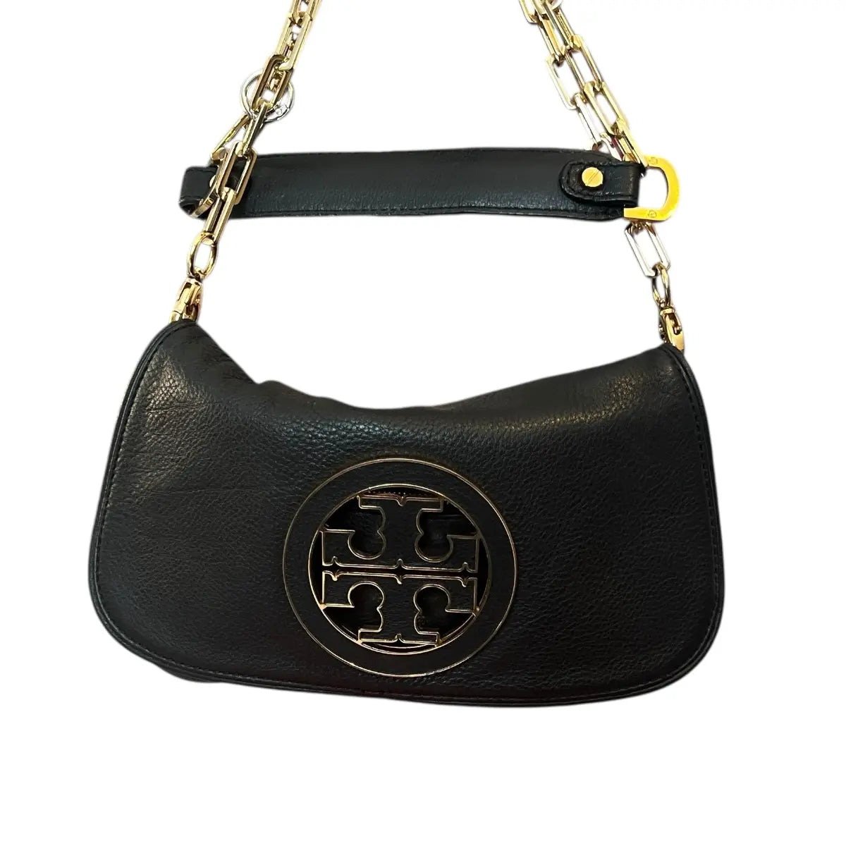 cartera crossbody tory burch cuero genuino negro