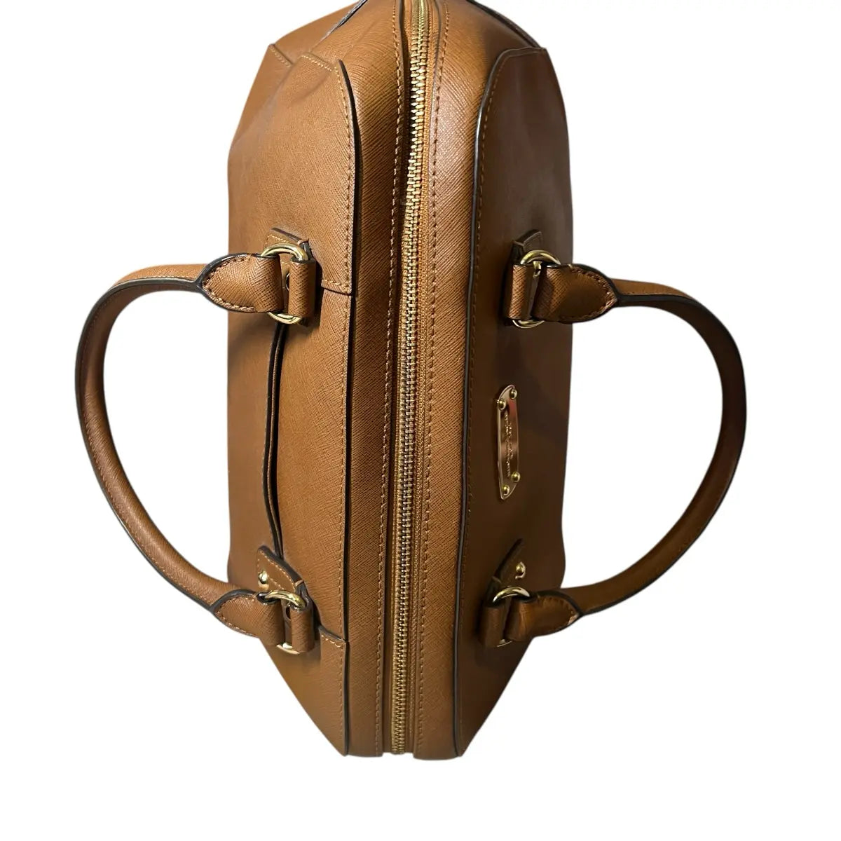cartera Michael Kors cuero saffiano camel