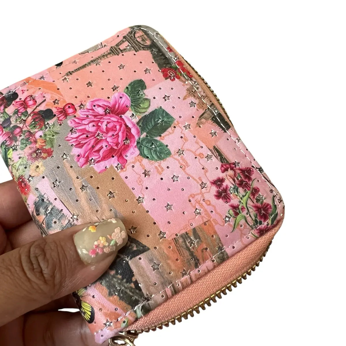 billetera Blush Kiss pequeña rosa Nueva