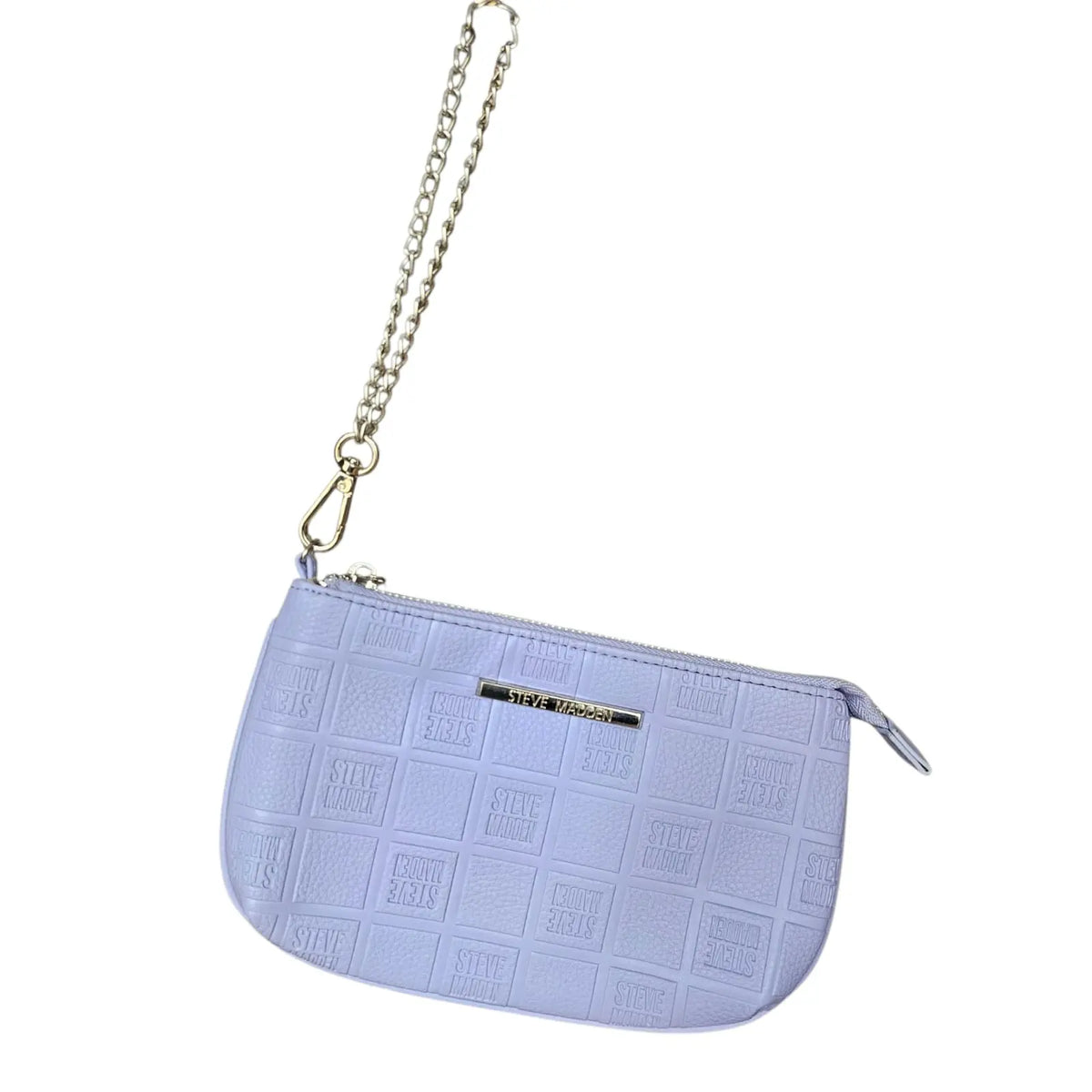 bolso de mano / cosmetiquero lila pastel steve madden