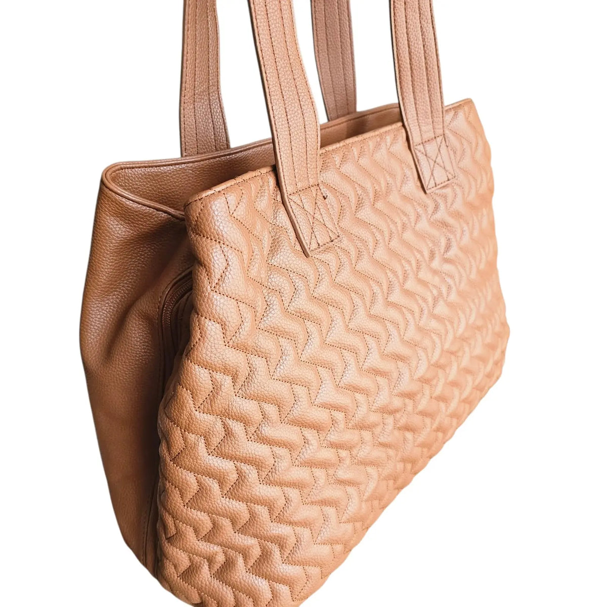 bolso grande tote café claro marca lug