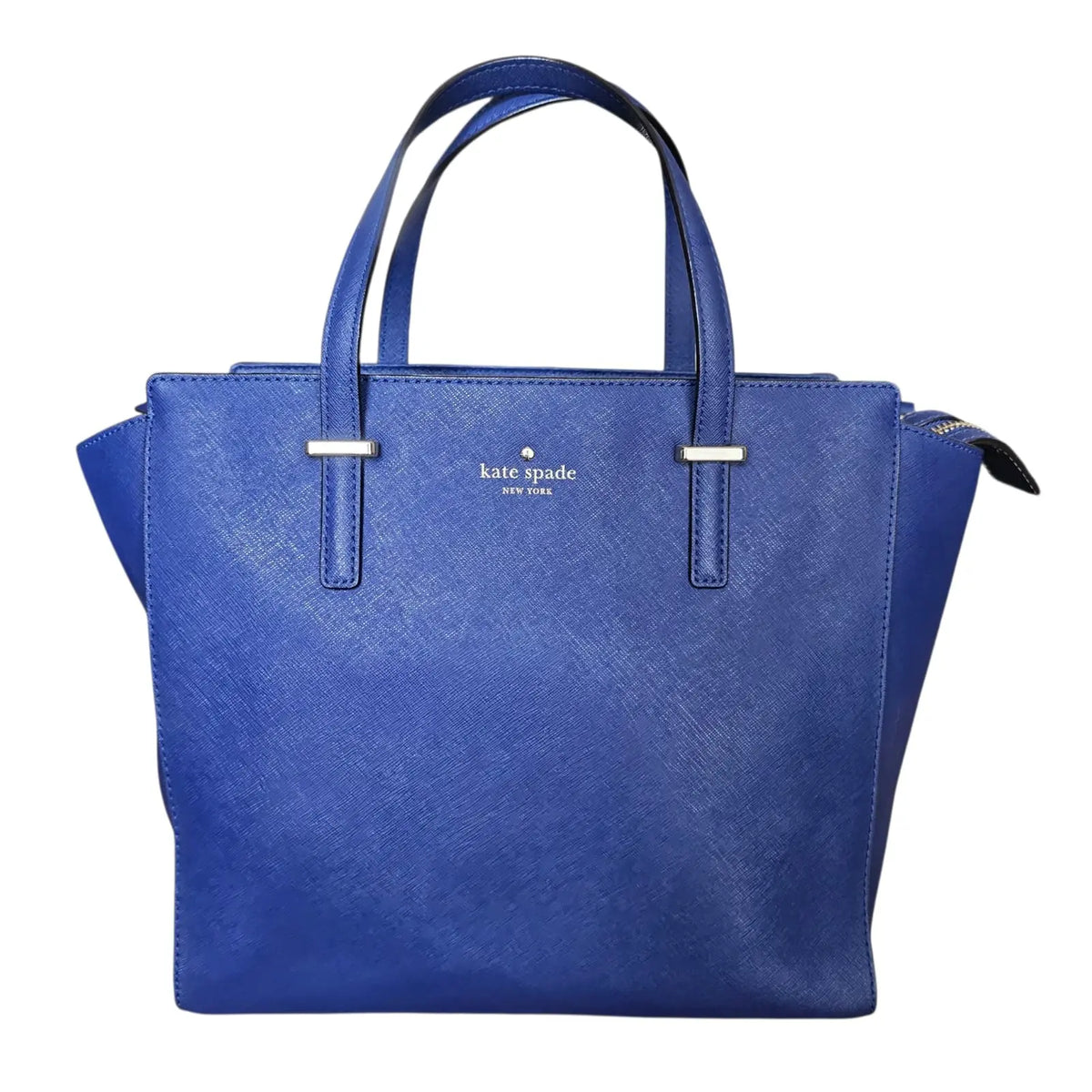 cartera grande elegante azul kate space