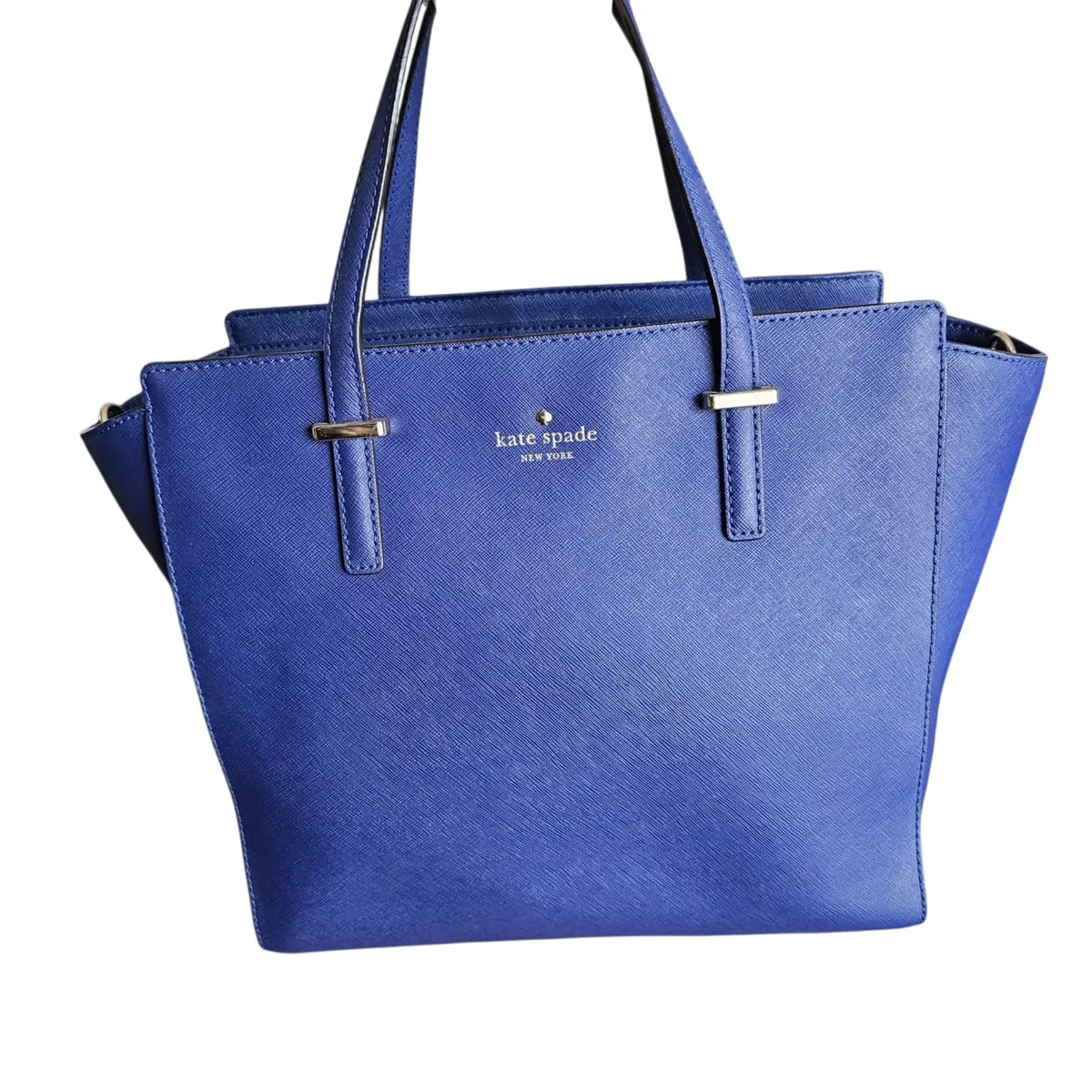 cartera grande elegante azul kate space