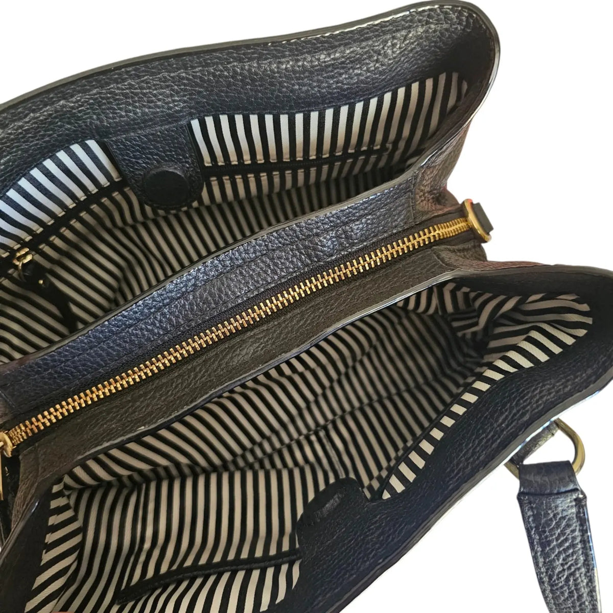 cartera negra cuero kate spade