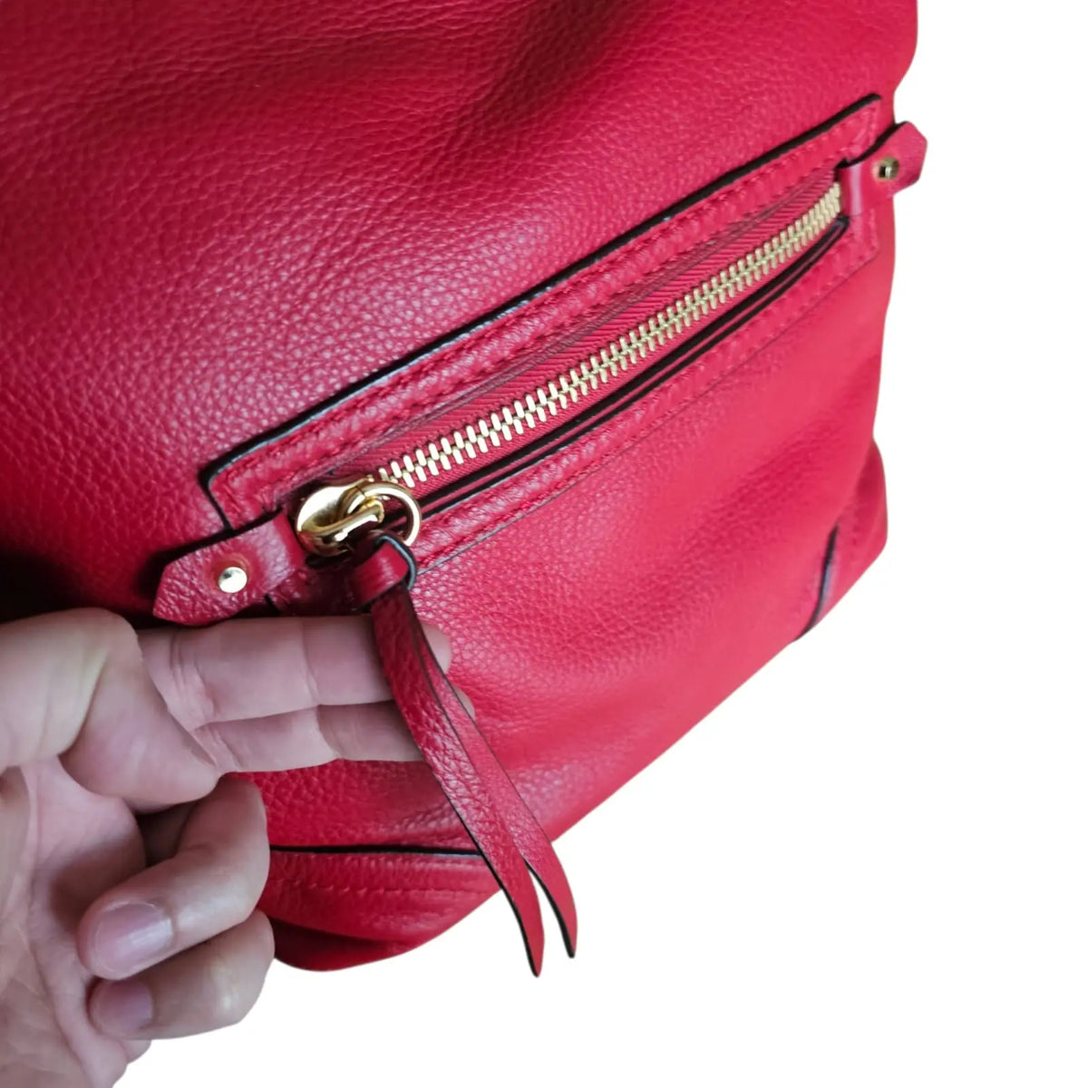 cartera de hombro roja michael kors