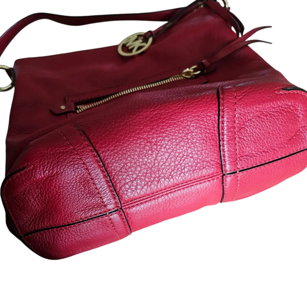 cartera de hombro roja michael kors