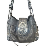cartera cuero brillante metálico extensible steve madden