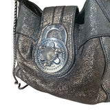 cartera cuero brillante metálico extensible steve madden