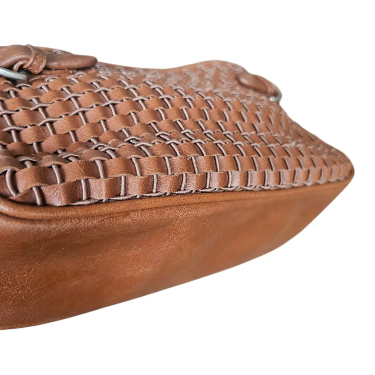 cartera trenzada café sugar reef