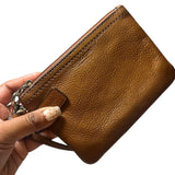 wrislet Coach cuero genuino camel