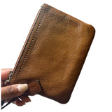 wrislet Coach cuero genuino camel