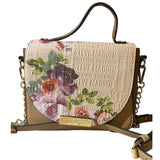 cartera crossbody Steve Madden beige flores