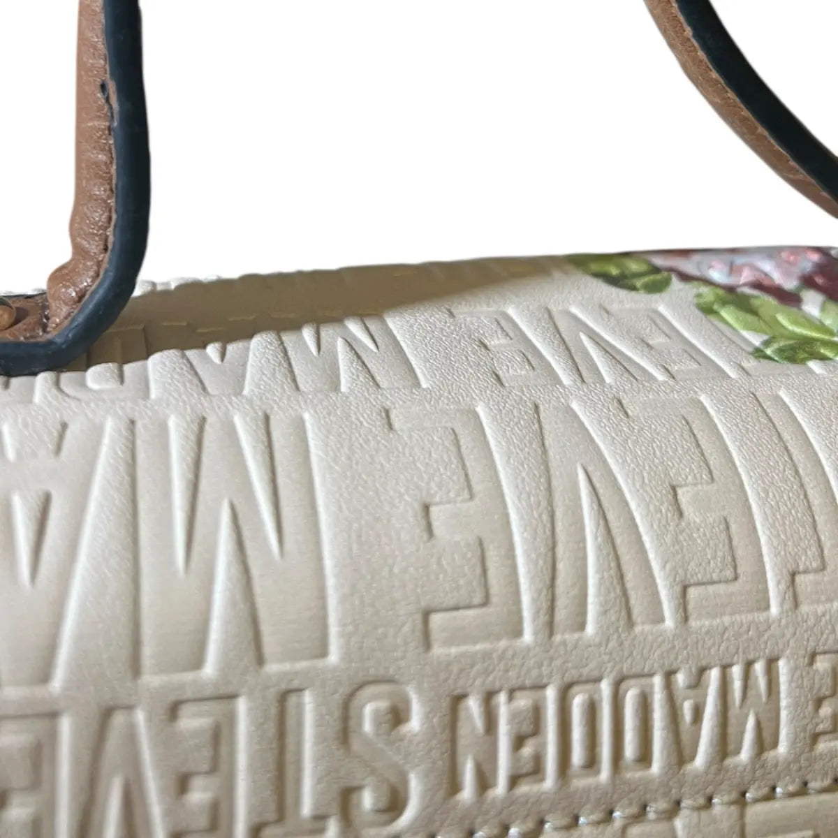 cartera crossbody Steve Madden beige flores
