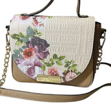 cartera crossbody Steve Madden beige flores