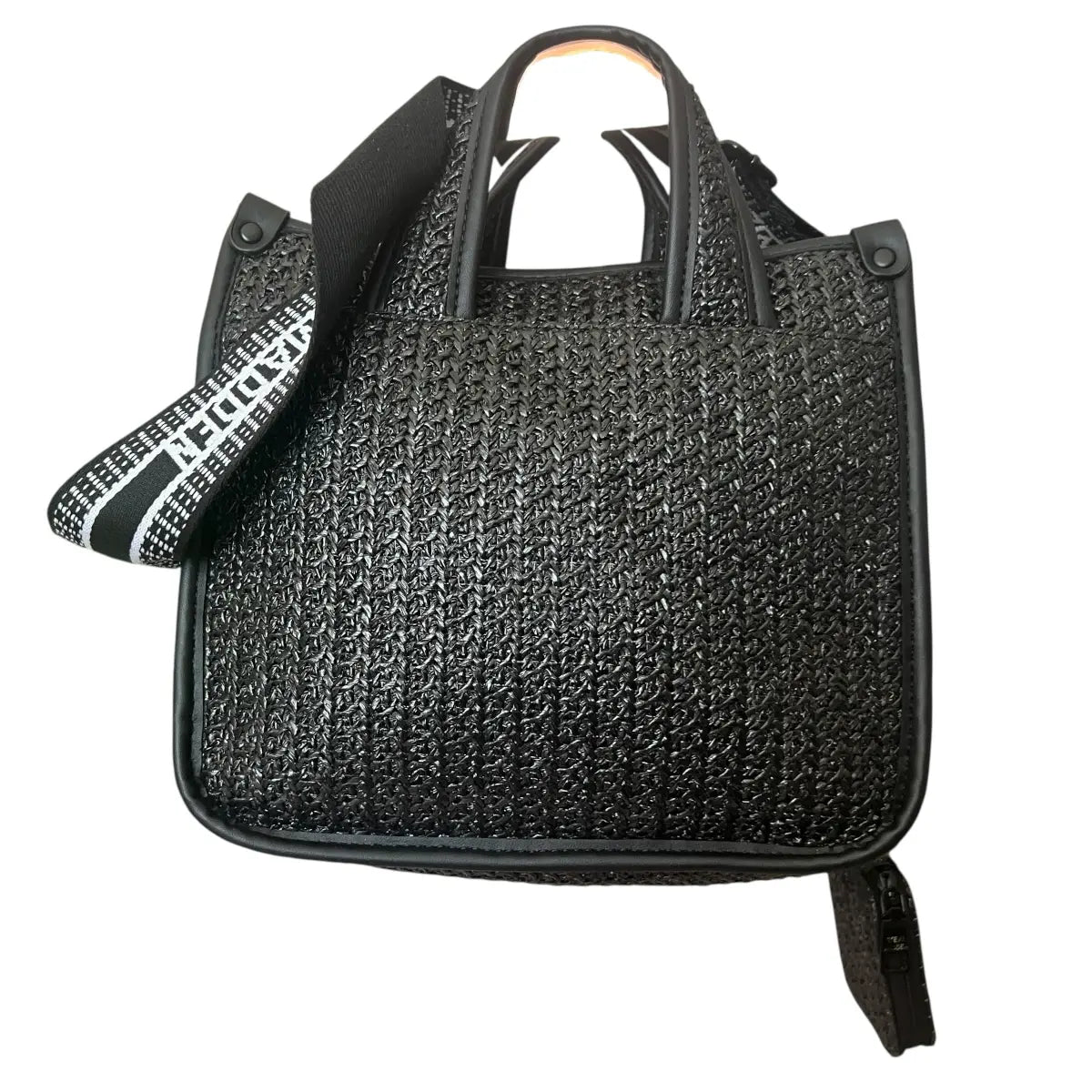 cartera crossbody Steve Madden tejido negro