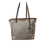 cartera Tommy Hilfiger logotipad café