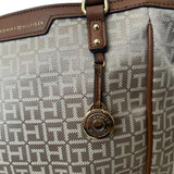 cartera Tommy Hilfiger logotipad café