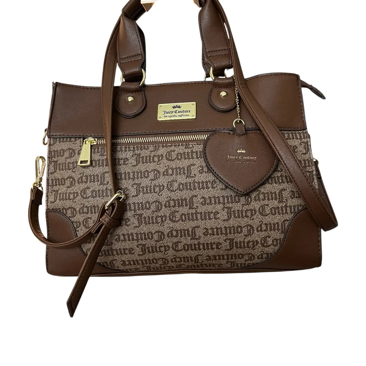 cartera Juicy Couture logotipada café