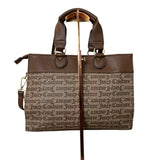 cartera Juicy Couture logotipada café