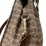 cartera Juicy Couture logotipada café