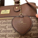 cartera Juicy Couture logotipada café