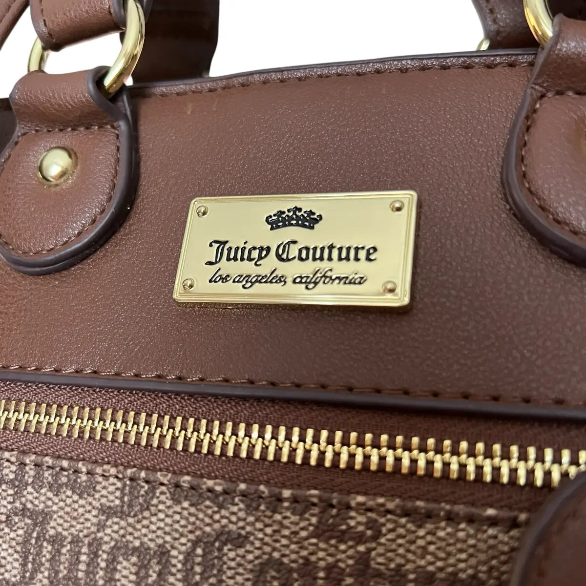 cartera Juicy Couture logotipada café