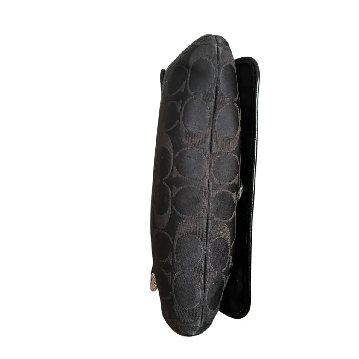 mini bag coach XS logotipada negra