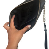 cartera crossbody Michael Kors logotipada fluor