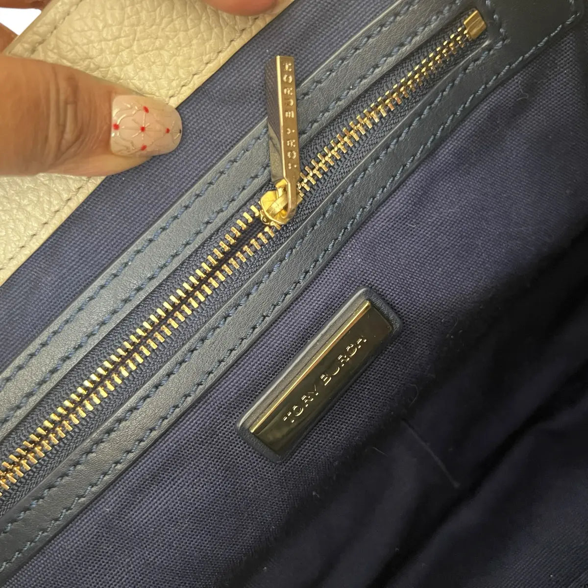 cartera tory burch cuero genuino hobo