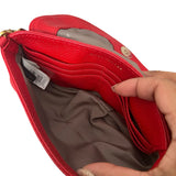 cartera crossbody marc jacobs cuero genuino rojo