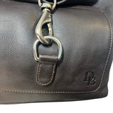 cartera Dooney & Bourke cuero genuino hobo café moro