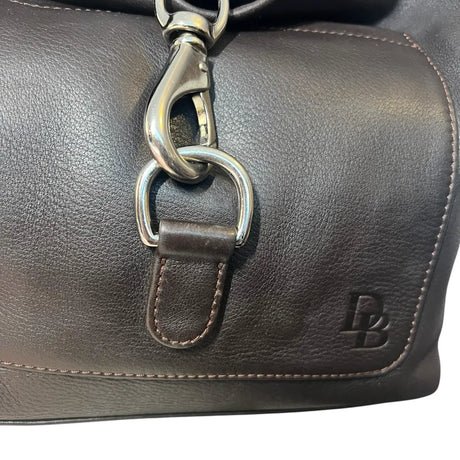cartera Dooney & Bourke cuero genuino hobo café moro