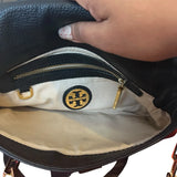 cartera crossbody tory burch cuero genuino negro
