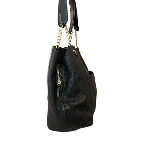 cartera tory burch cuero genuino negro
