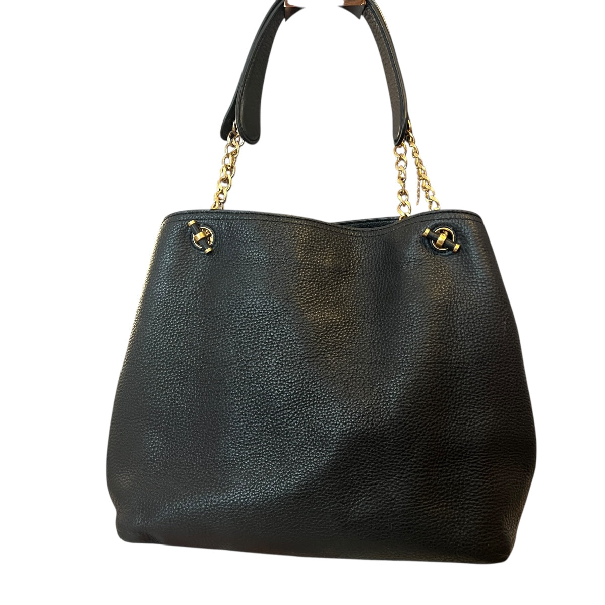 cartera tory burch cuero genuino negro