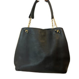 cartera tory burch cuero genuino negro
