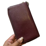 billetera Michael Kors cuero genuino vino