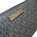 billetera Michael Kors cuero saffiano logotipado negro