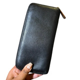 billetera Michael Kors cuero genuino negro